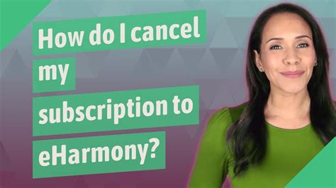 how do i cancel my eharmony subscription